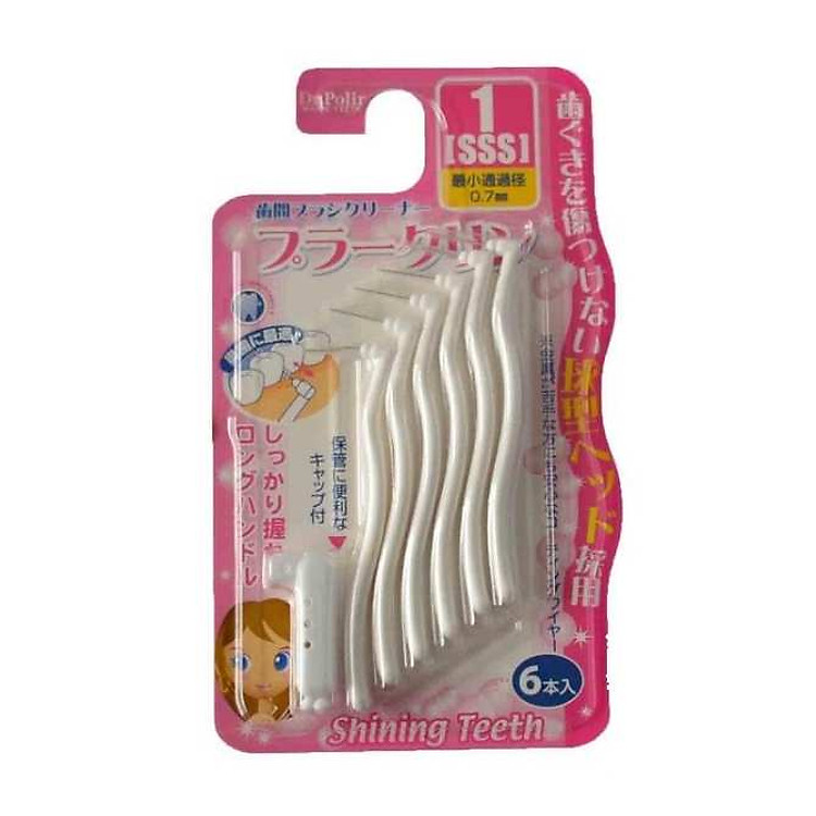 Bàn chải kẽ răng cao cấp Nhật dạng chữ L gói 6 chiếc - DR.POLIR (Japan)