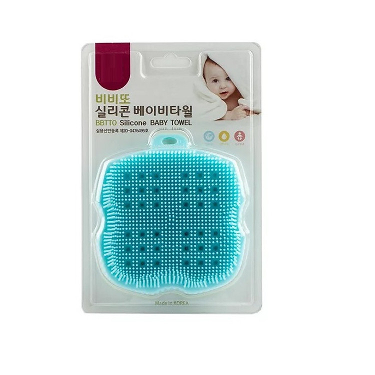 Bông Tắm Silicone Mềm Cho Bé Và Mẹ Xuất Hàn