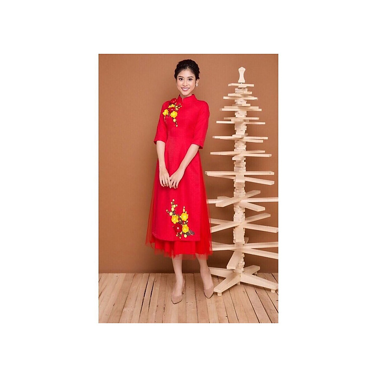 ÁO DÀI CÁCH TÂN ĐŨI CAO CẤP THÊU HOA SANG CHẢNH- KIÊU KÌ- CAM KẾT HÀNG CHUẨN HÌNH(DX)