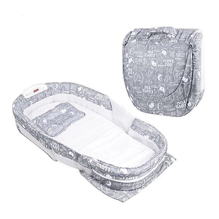 Nôi ngủ chung giường cao cấp cho bé có phát nhạc