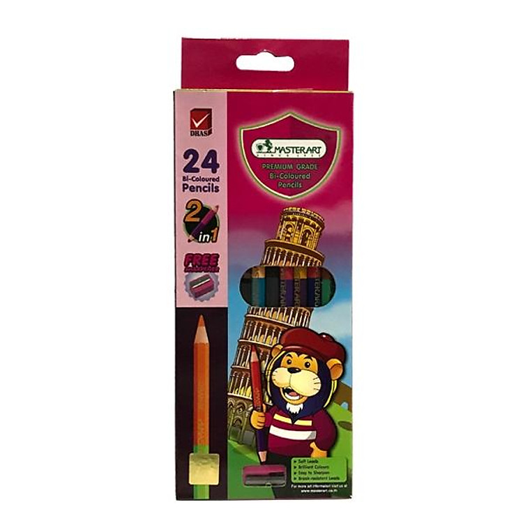 Bút Chì 2 Đầu MASTERART 108564 (24 màu)