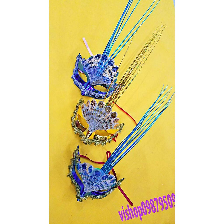 SK-mặt nạ lông vũ ( kèm ảnh thật )-( MK3) super