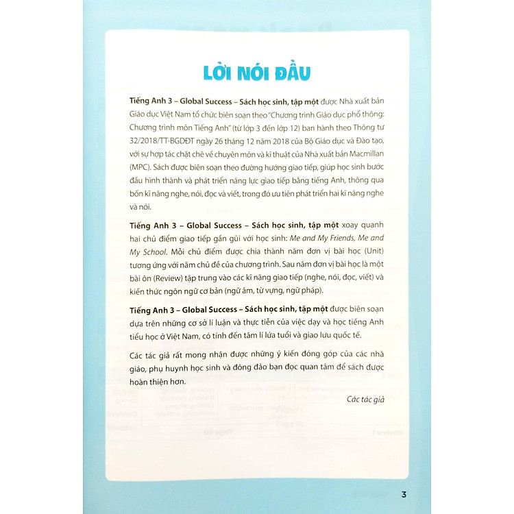Tiếng Anh 3 - Global Success - Tập 1 (2023) - Ảnh 3