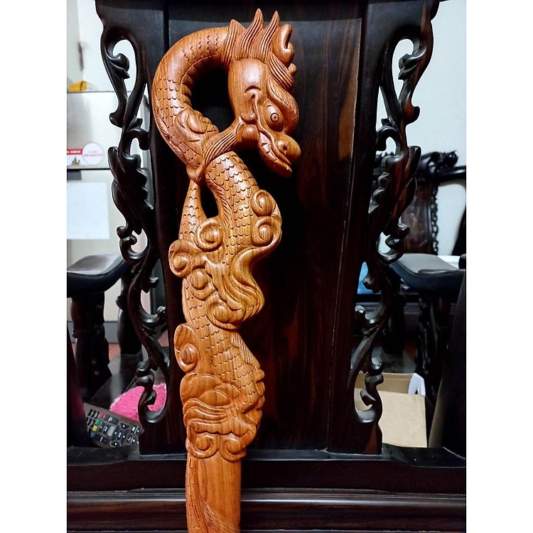 Gậy gỗ đầu rồng nguyên khối DAICAT Uy tín Giá tốt - Hình ảnh 2