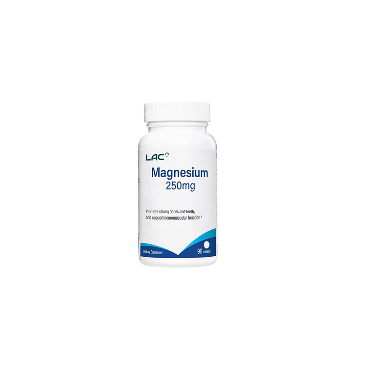 VIÊN UỐNG BỔ SUNG MAGIE HỖ TRỢ CƠ BẮP LAC MAGNESIUM 250MG (90 VIÊN)