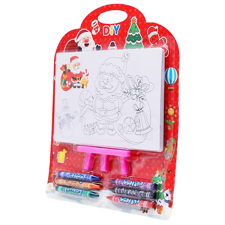 Bộ Tranh Tô Màu Giáng Sinh Wanlongda Chính hãng Tiết kiệm - Hình ảnh 3