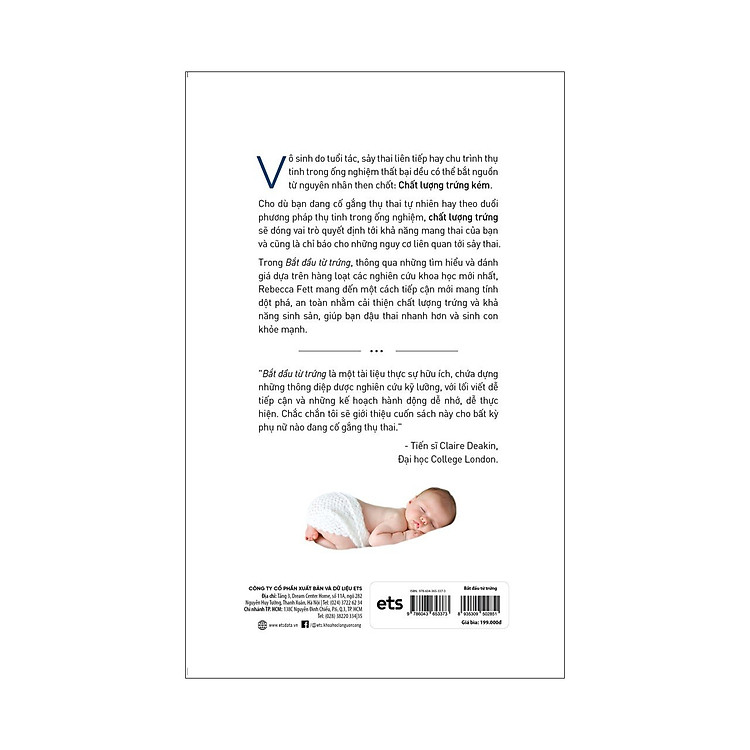 Bắt Đầu Từ Trứng - Cuốn Sách Đáng Đọc Cho Những Phụ Nữ Muốn Tạo Điều Kiện Tốt Nhất Cho Việc Thụ Thai Và Sinh Ra Em Bé Khỏe Mạnh - Ảnh 2