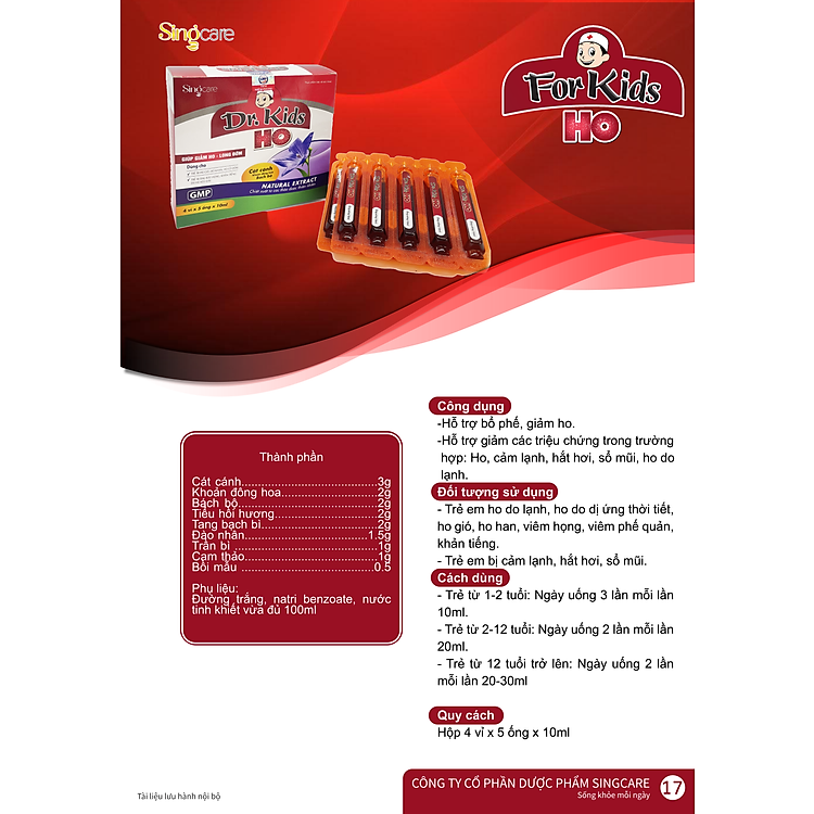 Mua Dr. Kid Ho Giảm Ho Cho Trẻ Em Tin cậy Giá tốt - Hình ảnh 3