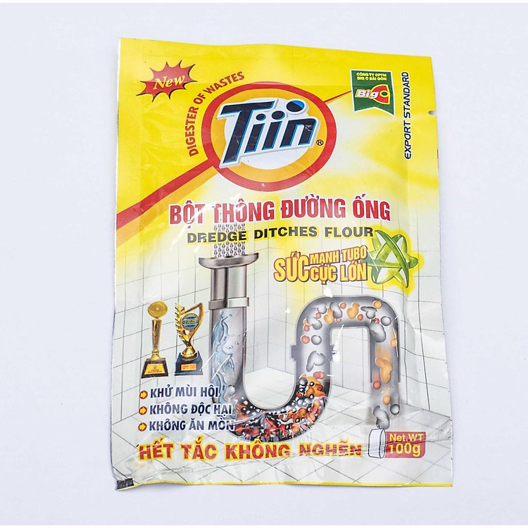 Bột thông đường ống TIIN, Bột thông đường ống hết tắc không nghẽn