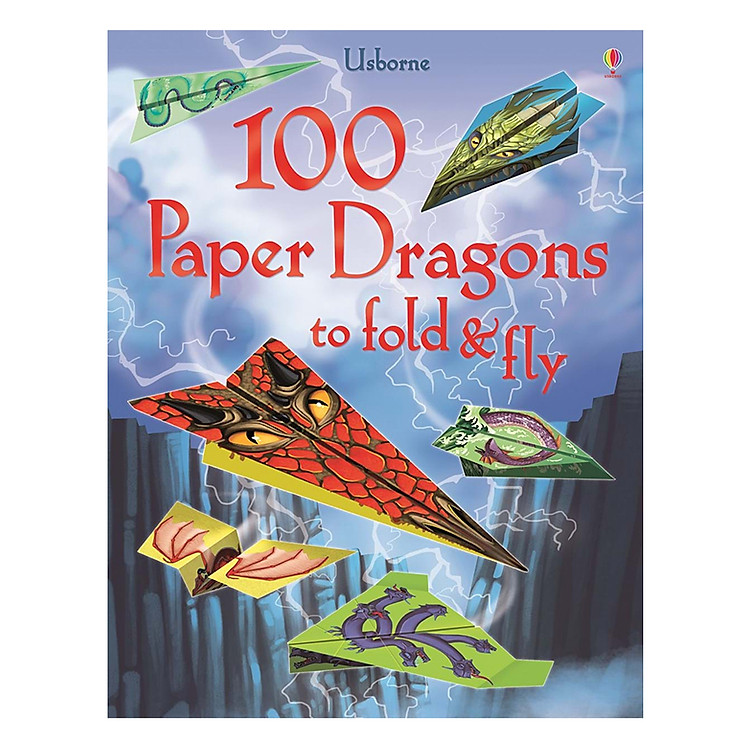 Sách Usborne 100 Paper Dragons to fold & fly