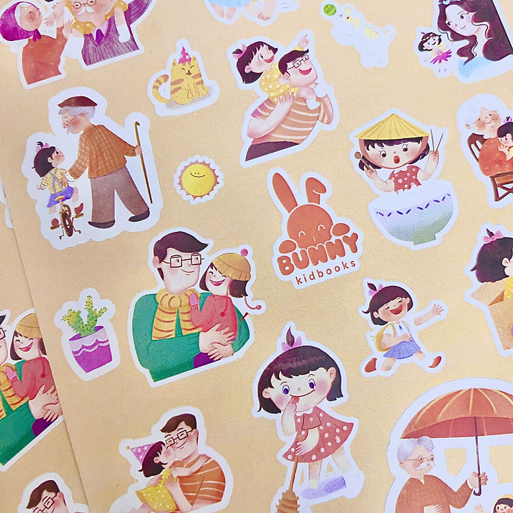 Sticker Gia Đình Dễ Thương Cho Bé - Ảnh 4