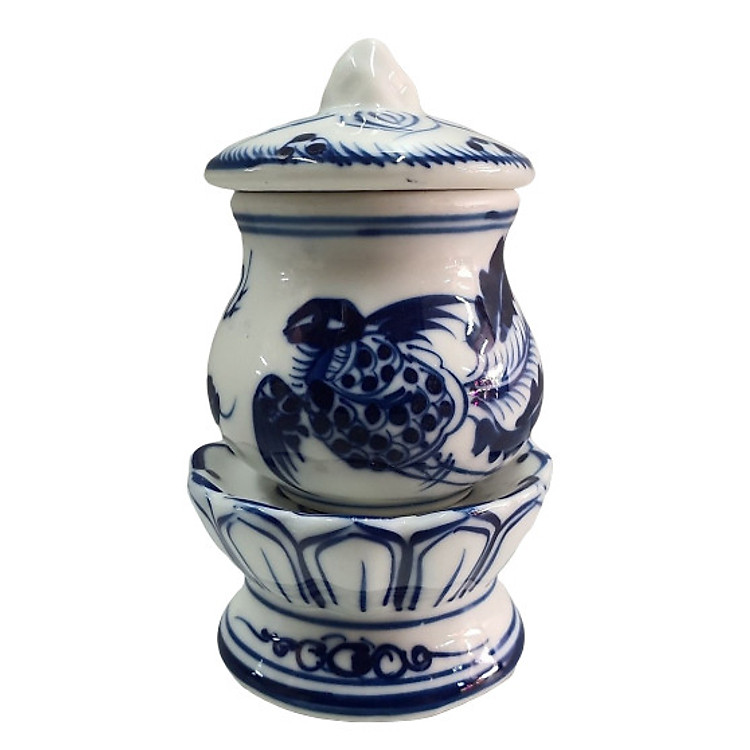 Ly nước cúng phật có đế và nắp AN13075