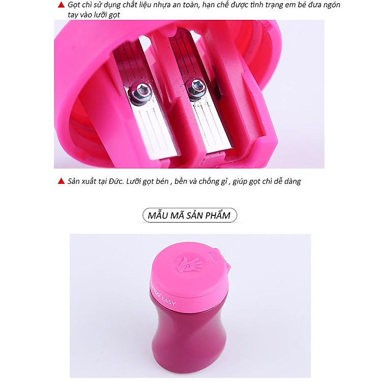 Chuốt bút chì STABILO EASYgraph PSE4502R (màu xanh lá đậm) - Ảnh 3