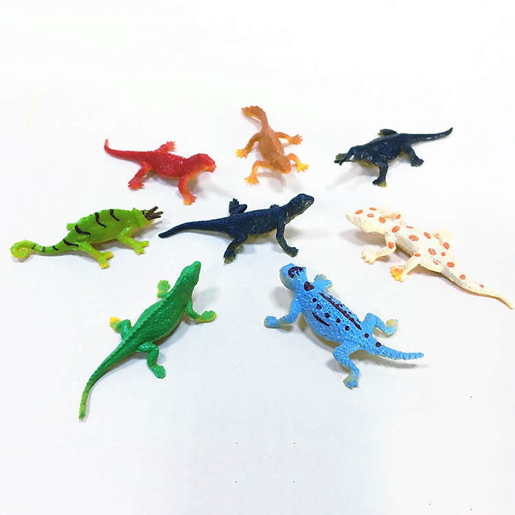 Mô Hình Nhựa Đồ Chơi Bò Sát Tắc Kè (8 con) - Ảnh 2