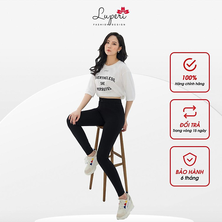 Quần Legging Nữ Cạp Cao LUPERI LP531 Siêu Dai Nâng Mông Gen Bụng Định Hình Eo Tôn Dáng