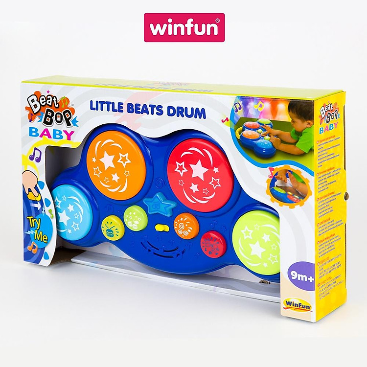 Trống đồ chơi cho bé Winfun WF002010 Chính hãng Tiết kiệm - Hình ảnh 4