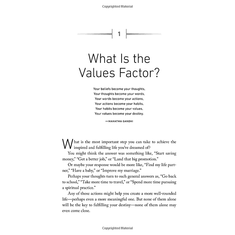 The Values Factor: The Secret to Creating an Inspired and Fulfilling Life - Ảnh 6