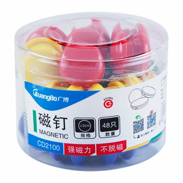 Nam châm tròn gắn bảng 20mm GuangBo CD2100 (48 chiếc)
