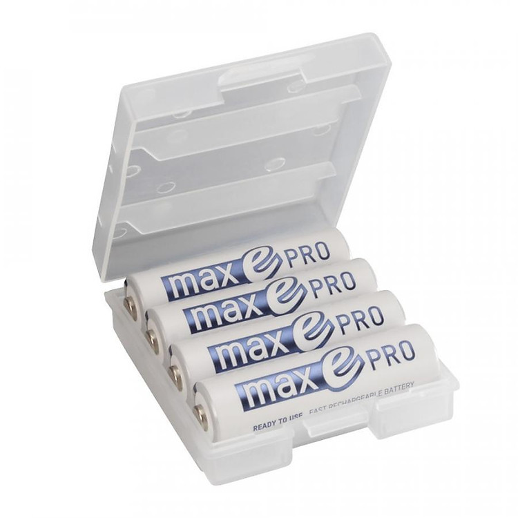 Pin Sạc AA Max-E Pro tốt nhất của ANSMANN (Hộp 4 viên) - Hàng Nhập Khẩu
