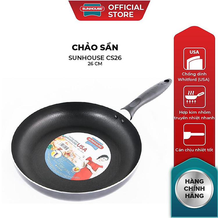 Chảo sần SUNHOUSE CS26 (26cm)