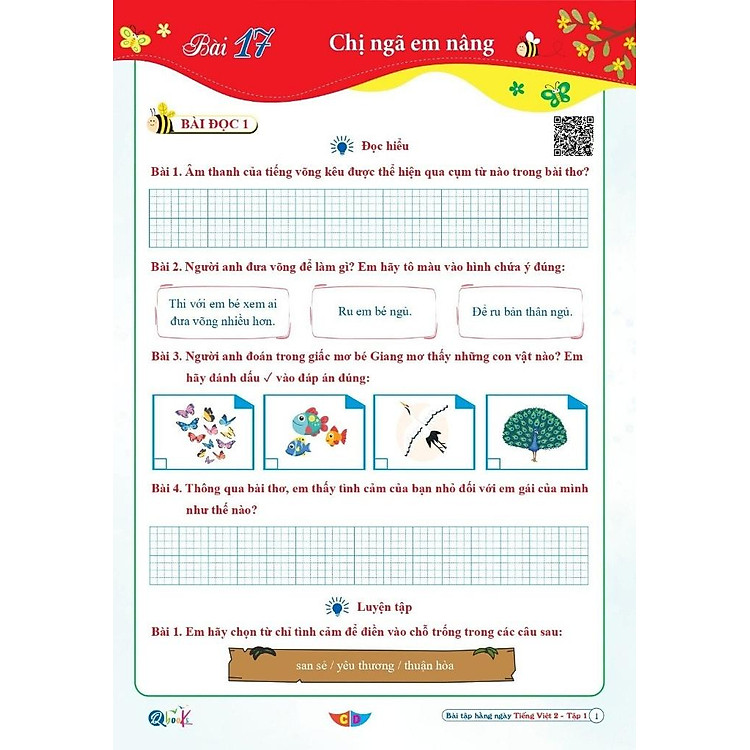 Bài Tập Hằng Ngày Tiếng Việt Lớp 2 - Tập 1 - Ảnh 2