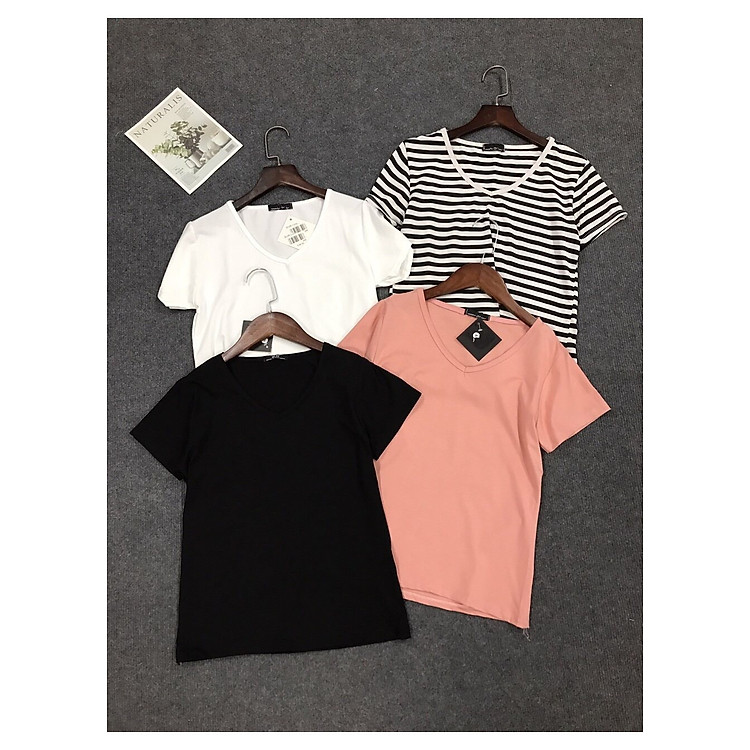 Áo Phông nữ thun cotton cao cấp bền đẹp, mát mịn, giữ phom dáng lâu bền