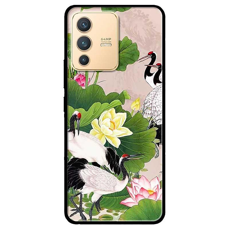 Ốp lưng dành cho Vivo V23 5G / S12 - Vivo Y15s / Y15A - Sen Và Hạc