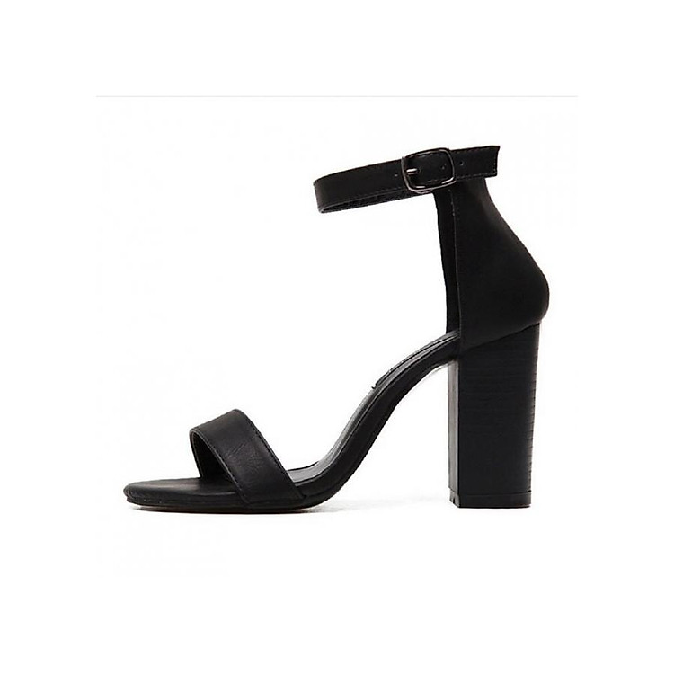 Giày sandal đế vuông 7 phân quai ngang dây cổ chân S381