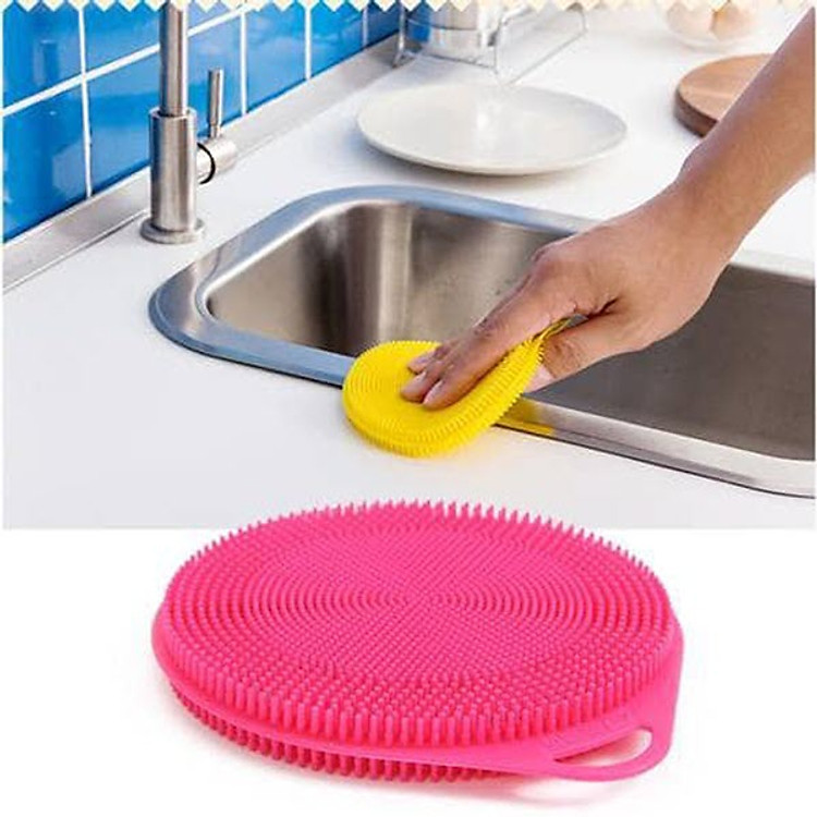Combo 2 Miếng Rửa Chén Bát Silicone