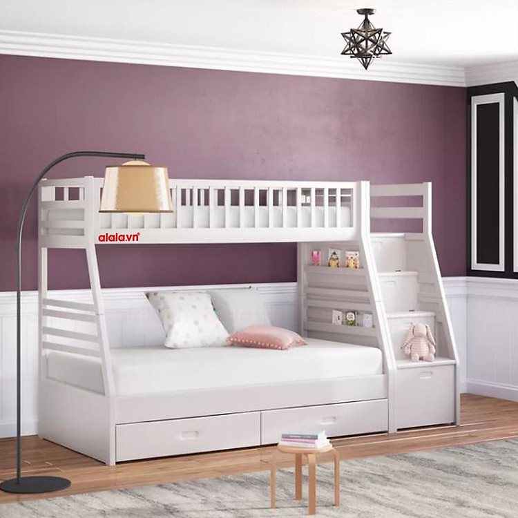 Giường tầng Cao Cấp xuất khẩu alala.vn - Thương hiệu alala.vn ( trên 1m, dưới 1m4 )