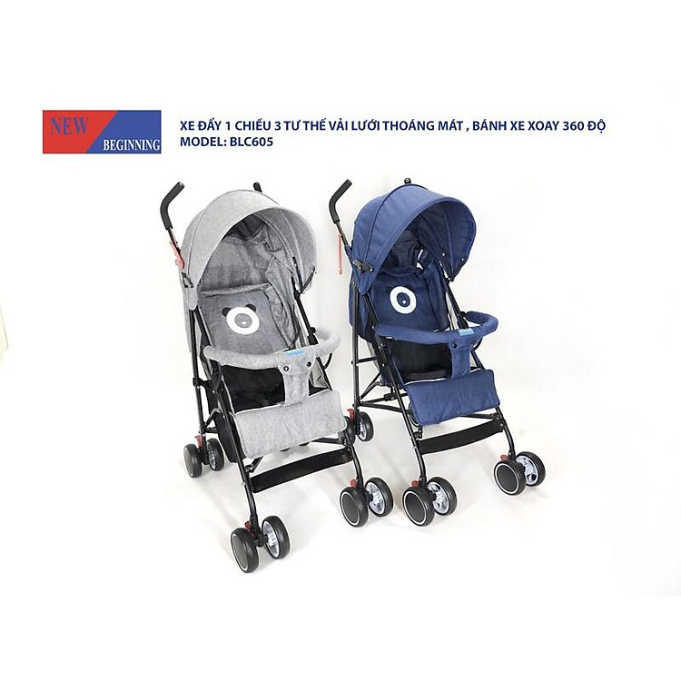 Xe đẩy gập gọn BLC605 - Grey Chính hãng Giá rẻ - Hình ảnh 3