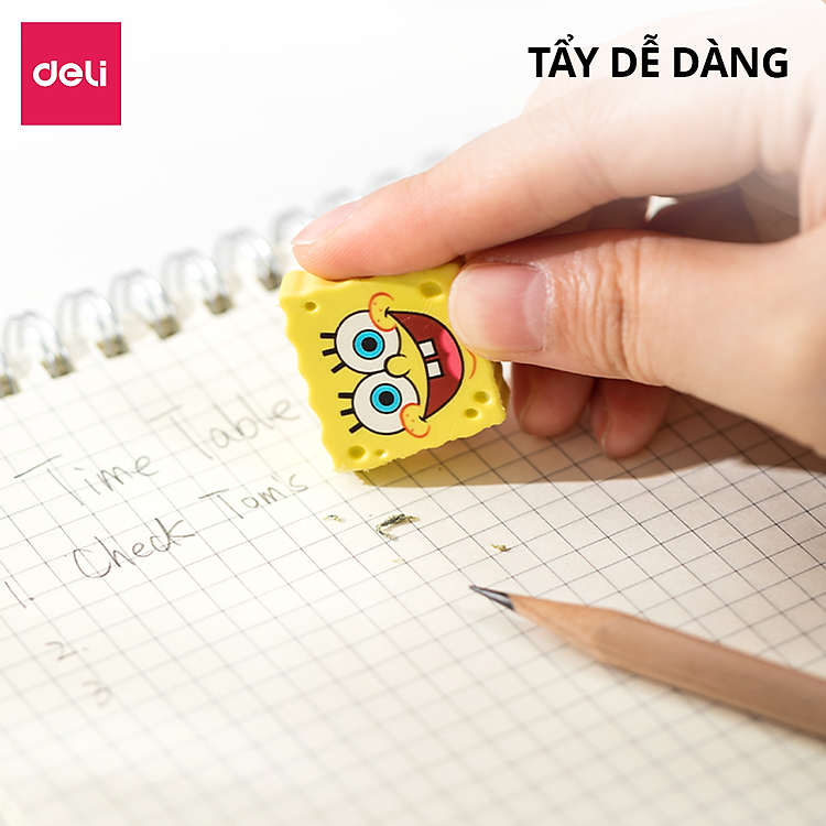 Gôm Tẩy SpongeBob Deli (2 chiếc) - Ảnh 5