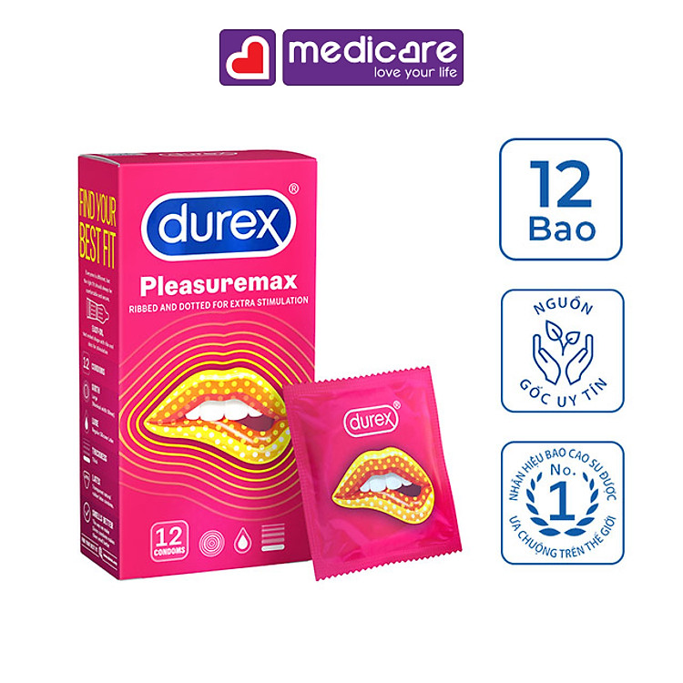 Bao cao su Durex siêu mỏng hộp 12 cái