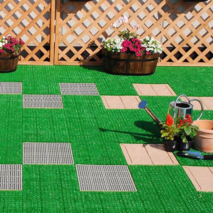 COMBO 10 miếng thảm cỏ nhân tạo 30cmx30cm Made in JAPAN