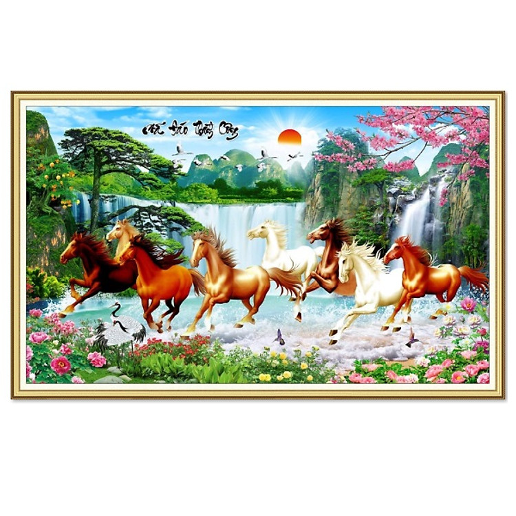 Tranh mã đáo dán tường NewTM-0124K