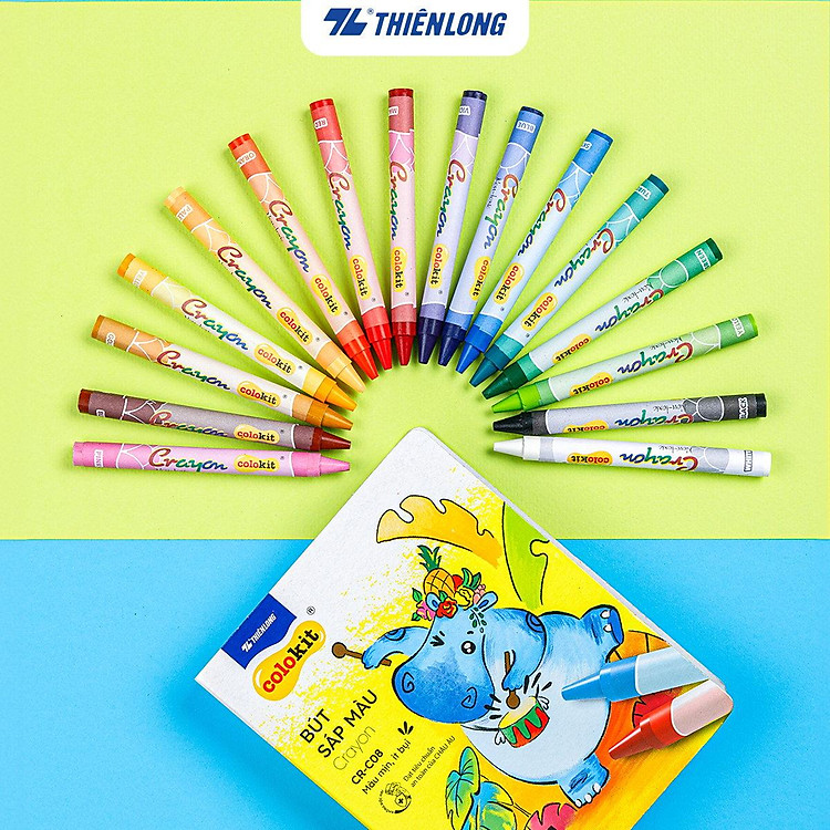 Sáp 16 màu Colokit CR-C08 - Ảnh 2