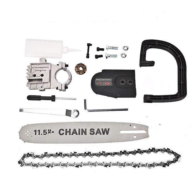 Bộ phụ kiện chuyển máy cắt mài cầm tay thành máy cưa xích