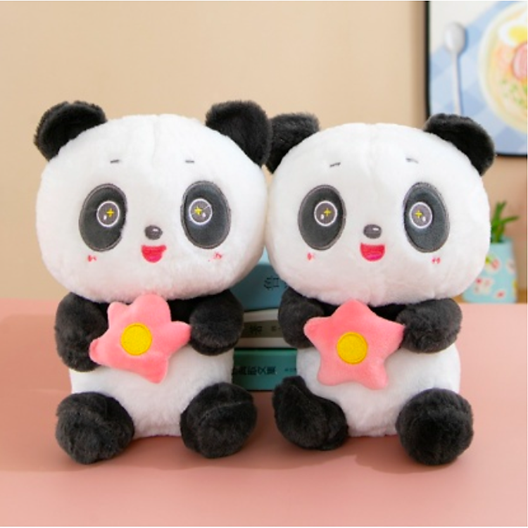 Mua Gấu bông panda 22cm dễ thương Chính hãng Tiết kiệm - Hình ảnh 3