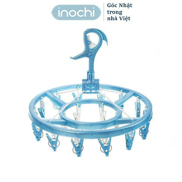 Móc Quần Áo Sơ Sinh Chùm Tròn Hara, Mắc Dù Phơi Tất, Tã Lót, Đồ Ngắn Inochi