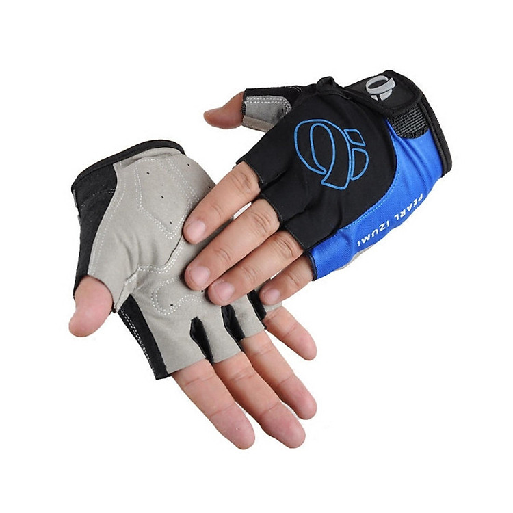 Găng tay xe đạp Peanl Izume cụt ngón(Xanh dương)