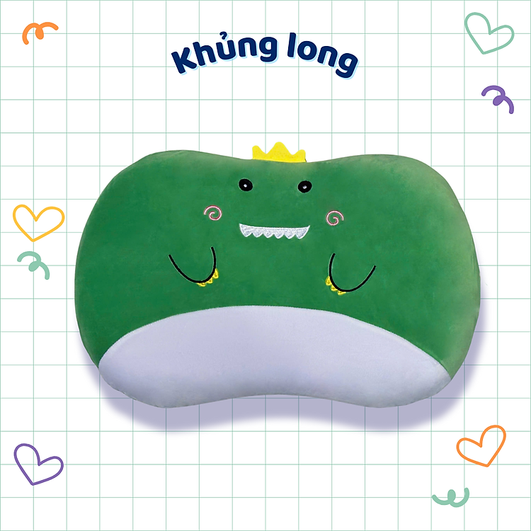 Gối bụng mèo cao cấp A 50x30x6cm - chất liệu cao su non đàn hồi chậm bảo vệ đốt sống cổ