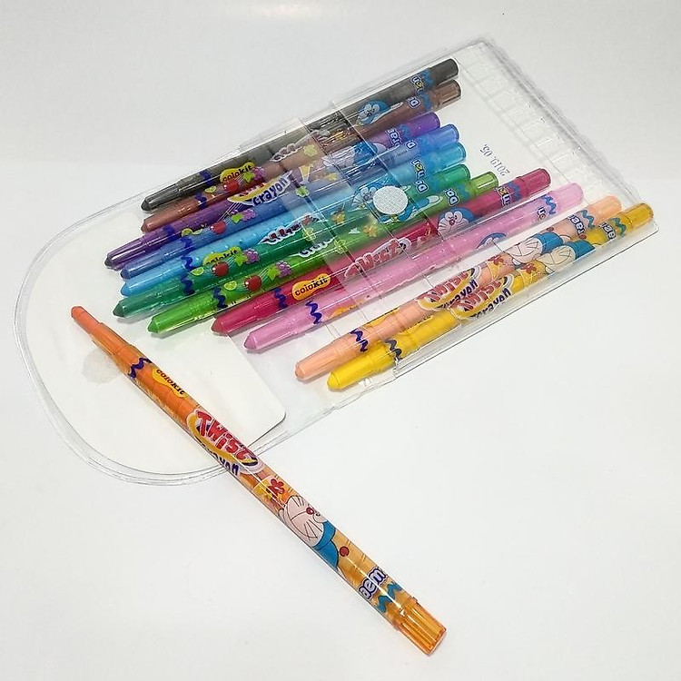 Bút Sáp Vặn Tcr-C04/Do (12 màu) - Ảnh 4