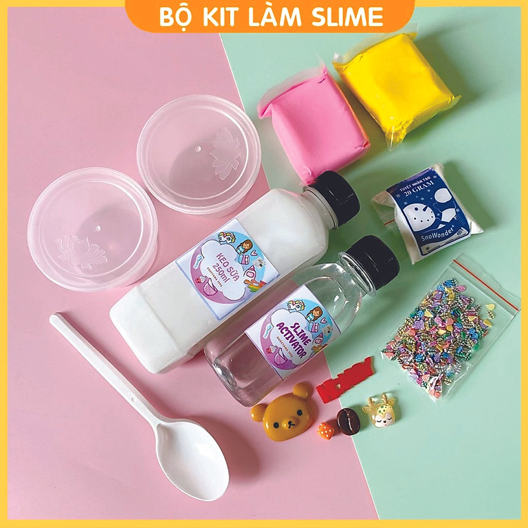 Bộ kit làm slime mây đầy đủ nhất