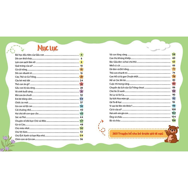 365 Truyện Kể Cho Bé Trước Giờ Đi Ngủ - Giúp Bé Phát Triển IQ Và EQ - Ảnh 3