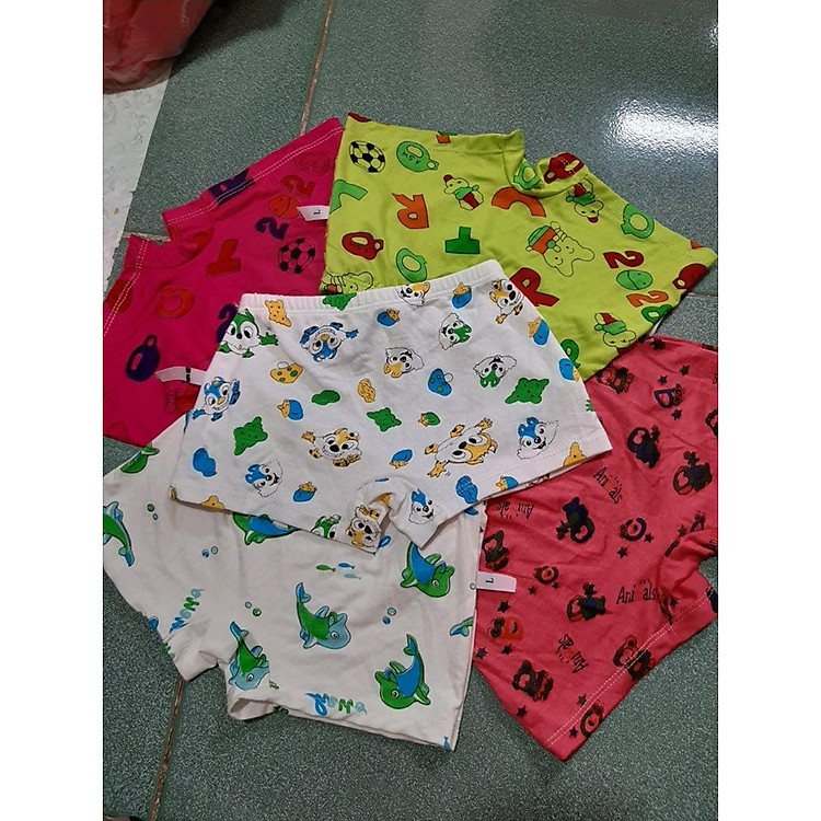 Quần lót bé trai mềm mịn từ 5-40kg-set 10 quần-VẢI XUẤT ĐẸP