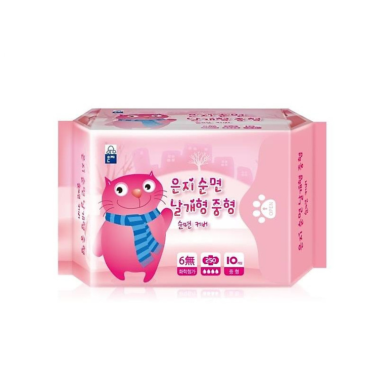 Băng vệ sinh ban ngày có cánh Eunjee Cat Baby Hàn Quốc ( 10 miếng x 25cm)