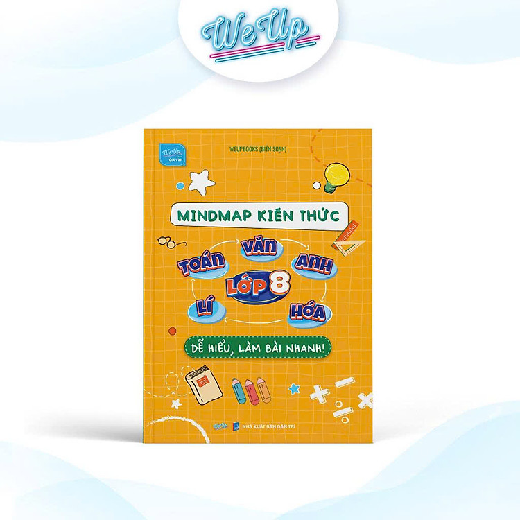 Sách - Mindmap kiến thức Toán Văn Anh Lí Hóa lớp 8 - Dễ hiểu, Làm bài nhanh!