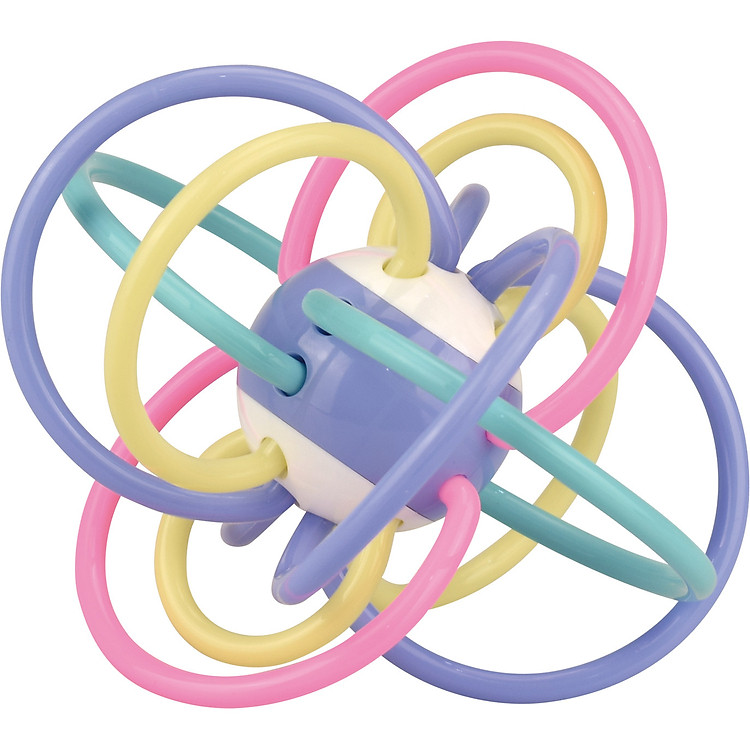 Đồ chơi lục lạc cầm tay kết hợp ngậm nướu tiện lợi dành cho trẻ sơ sinh Huanger HE0109