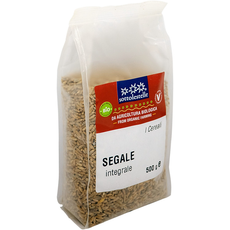 Hạt lúa mạch đen nguyên cám hữu cơ Sottolestelle 500g Organic Whole Rye