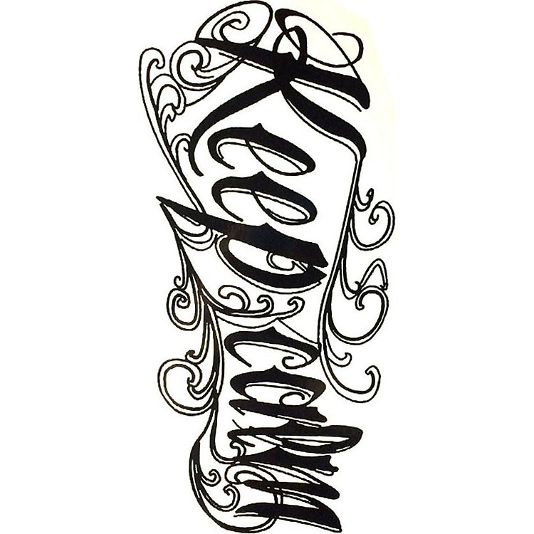 Hình Xăm Dán Chữ Keep Calm QSA016